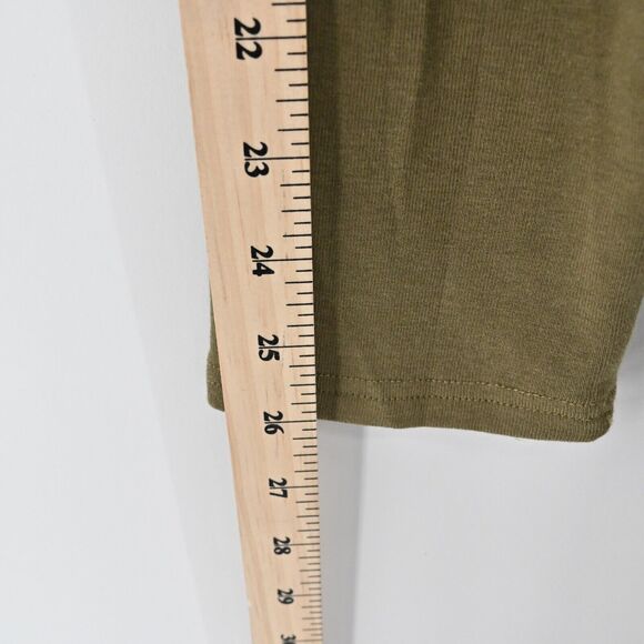 OGL Dress Size 2XL Green Heat Tech Mock Neck Long Sleeve Ruched Tucks Midi NEW - Picture 12 of 12